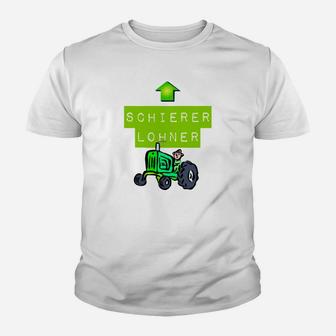 Herren Kinder Tshirt Schierer Lohner, Traktor Motiv mit Aufdruck - Seseable