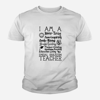 I Am A Special Education Teacher Poem Teachers Day Kid T-Shirt - Seseable