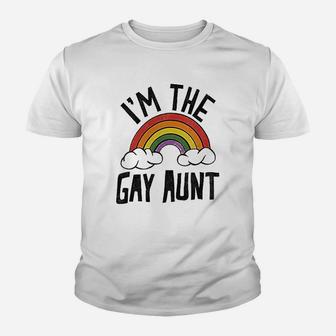 I Am The Gay Aunt Cool Pride Lgbt Rainbow Kid T-Shirt - Seseable