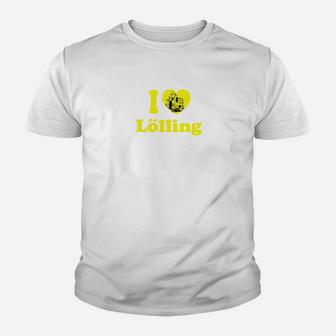 I ❤️ Lölling Herren Kinder Tshirt, Gelbes Smiley-Gesicht Design - Seseable