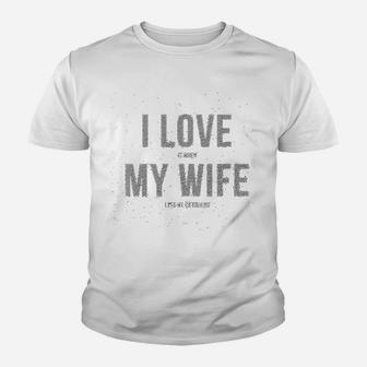 I Love It When My Wife Lets Me Go Fishing Kid T-Shirt - Seseable