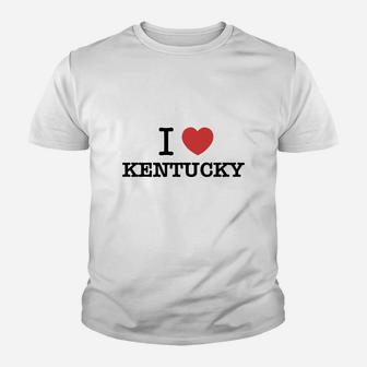 I Love Kentucky Kid T-Shirt - Seseable