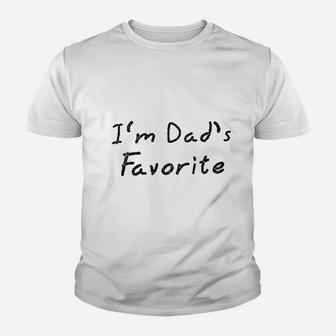 Im Dads Favorite Fathers Day, dad birthday gifts Kid T-Shirt - Seseable