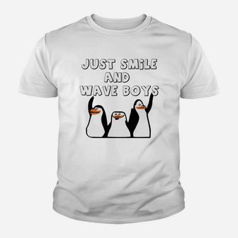 Just Smile And Wave Boys, Smile And Wave Kid T-Shirt - Seseable