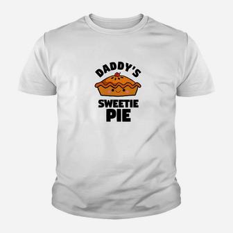 Kids Daddys Sweetie Pie Cute Funny Food Shirts Kid T-Shirt - Seseable