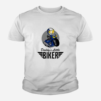 Kids Motorbike Boys Girls Daddys Little Biker Kid T-Shirt - Seseable