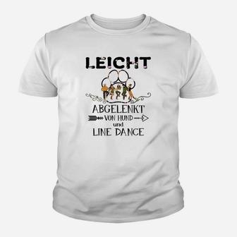 Licht Abgelenkt Von Und Line Dance Kinder T-Shirt - Seseable