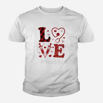 Love Nurse Valentine Nurse Life Kid T-Shirt - Seseable
