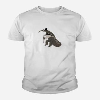 Lustiger Ameisenbär Mit Stock Kinder T-Shirt - Seseable