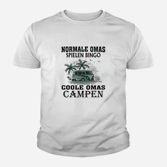 Lustiges Camping-Oma Kinder Tshirt – Normale Omas spielen Bingo, coole Omas campen - Seseable