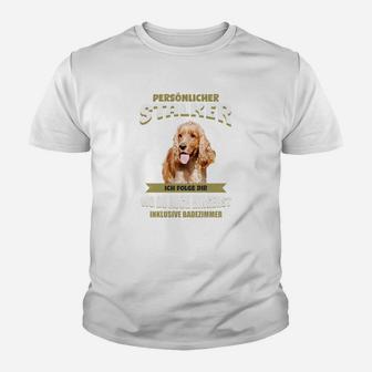 Lustiges Hunde-Kinder Tshirt Persönlicher Stalker, Mode für Haustierfans - Seseable