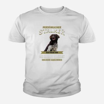 Lustiges Hunde-Kinder Tshirt Persönlicher Stalker, Witziges Haustier-Kinder Tshirt - Seseable