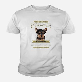 Lustiges Hunde-Motiv Kinder Tshirt Persönlicher Schnüffler mit witzigem Spruch - Seseable