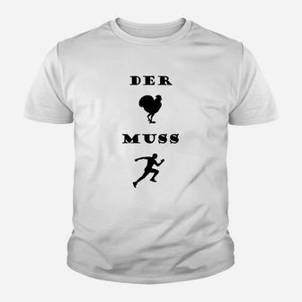 Lustiges Silhouetten-Kinder Tshirt Der Muss Aufdruck, Witziges Motiv Tee - Seseable