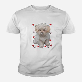 Maltese Dog Lover Dogs Puppies Owners Gift Kid T-Shirt - Seseable