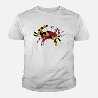 Maryland Flag Crab Kid T-Shirt - Seseable