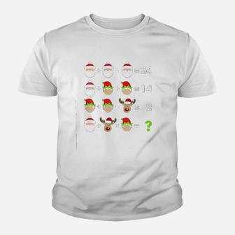 Math Teacher Christmas Kid T-Shirt | Seseable UK