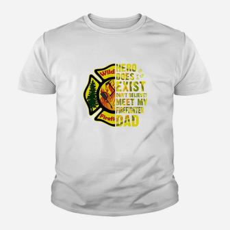 Meet My Wildland Firefighter Dad Jobs Gifts Shirts Kid T-Shirt - Seseable