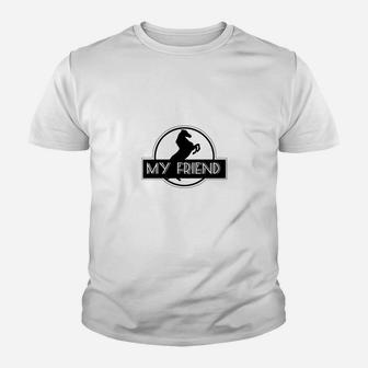 Mein Freund Dinosaurier Thema Unisex Kinder Tshirt, Lustiges Design - Seseable