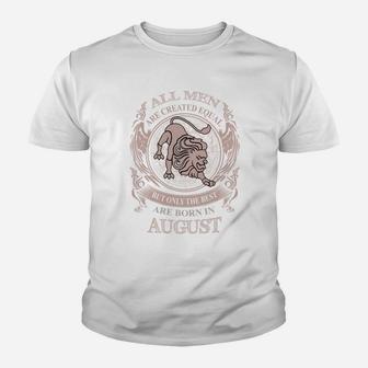 Men The Best Are Born In August - Men The Best Are Born In August Kid T-Shirt - Seseable