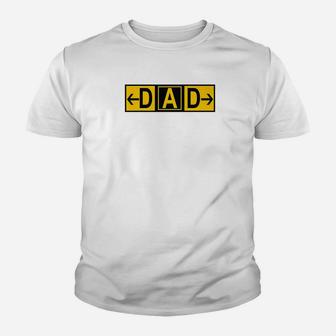 Mens Dad Airport Taxiway Sign Pilot Fathers Day 2019 Premium Kid T-Shirt - Seseable