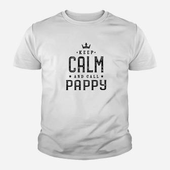 Mens Family Shirts Keep Calm And Call Pappa Men Kid T-Shirt - Seseable