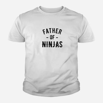 Mens Father Of Ninjas Martial Arts Dad Premium Kid T-Shirt - Seseable
