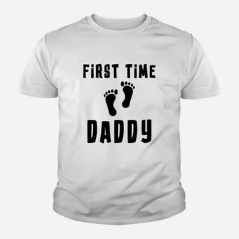 Mens First Time Daddy Funny For New And Expecting Dads Kid T-Shirt - Seseable