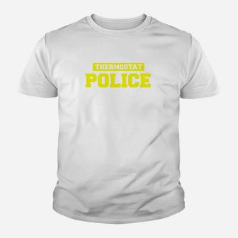 Mens Funny Fathers Day Thermostat Police Dad Kid T-Shirt - Seseable