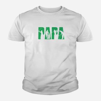 Mens Funny Golf Papa Golfing Golfer Fathers Day Gift Kid T-Shirt - Seseable