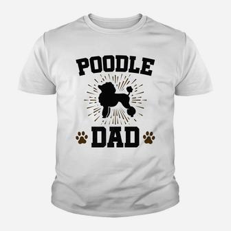 Mens Poodle Dad Poodles Dog Gifts For Men Kid T-Shirt - Seseable