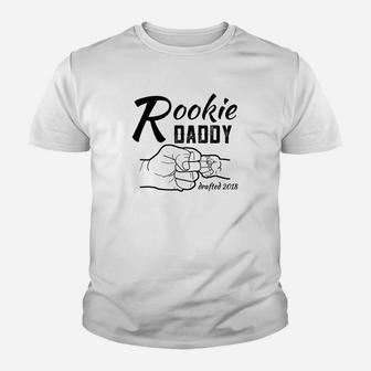 Mens Rookie Daddy 2018 Proud New Dad Mens Kid T-Shirt - Seseable