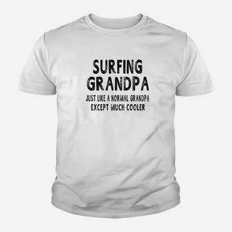 Mens Surfing Grandpa Fathers Day Gifts Grandpa Mens Kid T-Shirt - Seseable
