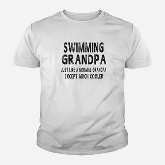 Mens Swimming Grandpa Fathers Day Gifts Grandpa Mens Kid T-Shirt - Seseable