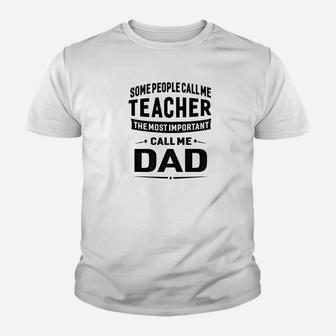 Mens Teacher Dad For Men Father Great Gift Idea Kid T-Shirt - Seseable