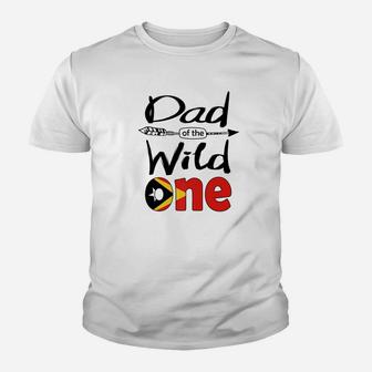 Mens White Timorese Dad Of The Wild One Birthday Timorleste Flag Premium Kid T-Shirt | Seseable CA