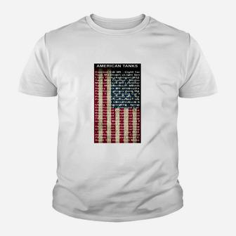 Militär-Panzer Kinder Tshirt im US-Flaggen-Design, Themenbekleidung - Seseable