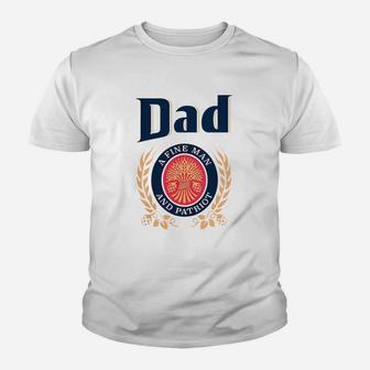 Miller Lite Dad A Fine Man And Patriot Father s Day Shirt Kid T-Shirt - Seseable