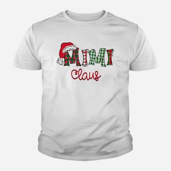 Mimi Claus Christmas Santa Claus Hat Grandma Gift Kid T-Shirt - Seseable