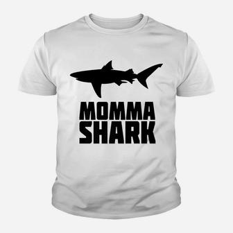 Momma Shark Matching Family Tribe Mom Mama Kid T-Shirt - Seseable