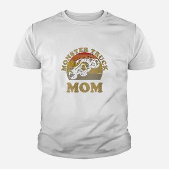 Monster Truck Mom Retro Vintage Monster Truck Kid T-Shirt - Seseable
