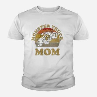 Monster Truck Mom Retro Vintage Monster Truck Kid T-Shirt - Seseable