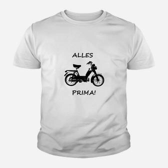 Motorrad Herren Kinder Tshirt Alles Prima, Biker- & Motivshirt - Seseable