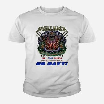 Mr Ex Navy Shellback Go Navy Kid T-Shirt - Seseable