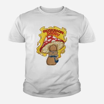 Mushroom Daddy, best christmas gifts for dad Kid T-Shirt - Seseable