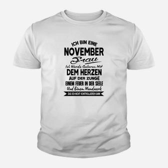 November Braut Geburtstag Kinder Tshirt, Lustiger Spruch Tee - Seseable