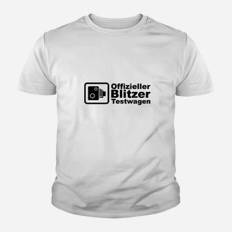 Offizieller Blitzer Testfahrer Kinder T-Shirt - Seseable