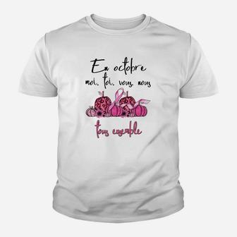 In Oktobre Tragen Wir Rosa Fr- Kinder T-Shirt - Seseable