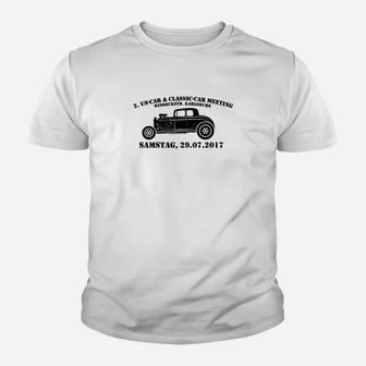 Oldtimer-Treffen Kinder Tshirt 2017, weißes Event-Design für Samstag - Seseable