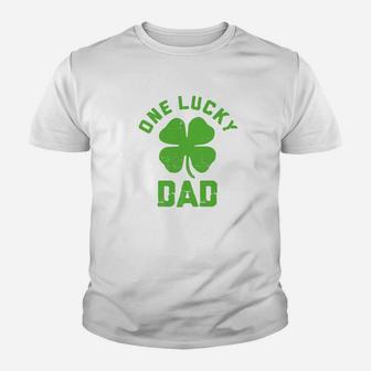 One Lucky Dad Vintage St Patrick Day Gif Kid T-Shirt - Seseable